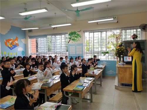 Trường Tiểu học Thanh Xuân Bắc thực hiện thành công tiết dạy chuyên đề môn Tiếng Việt lớp 1- cấp Quận.